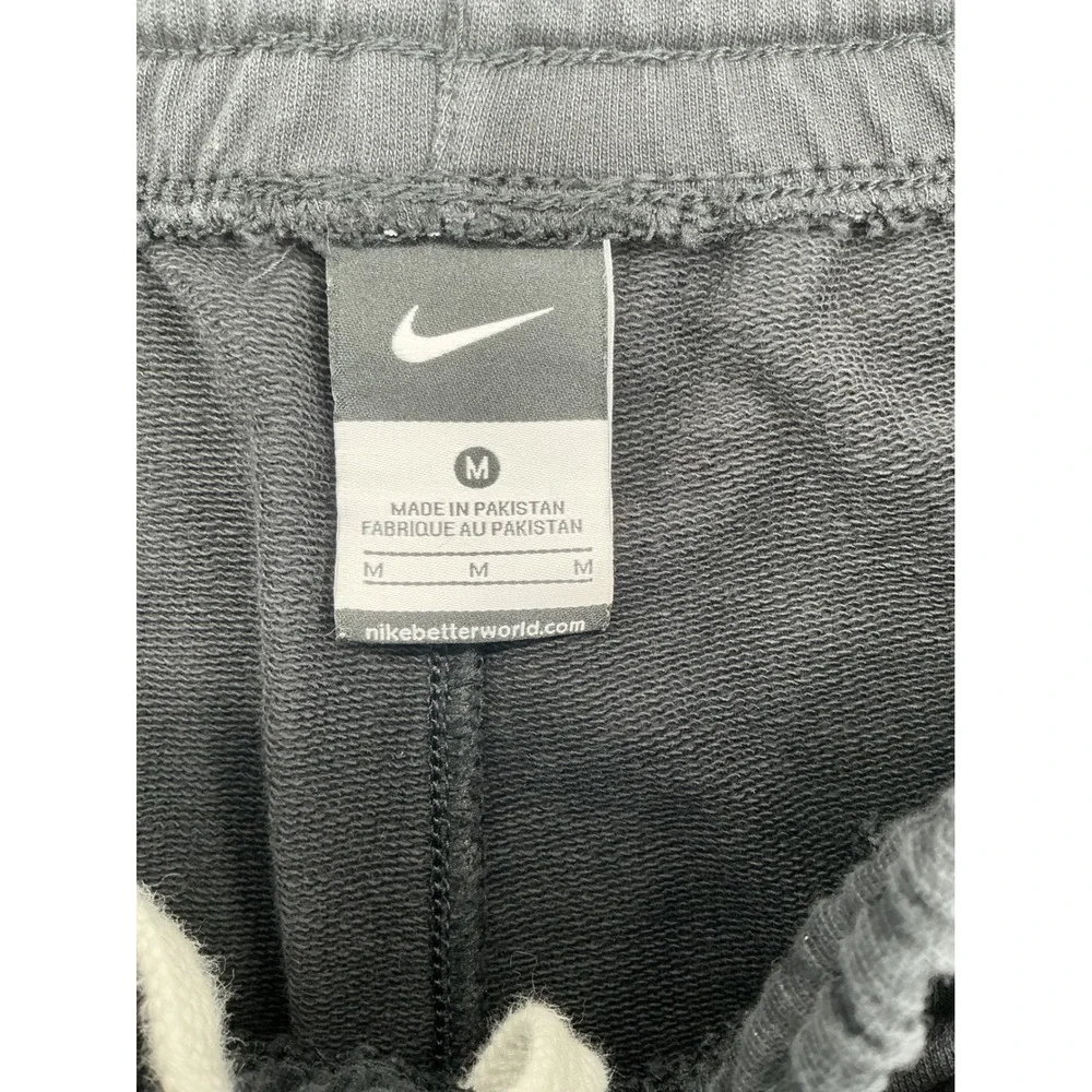 Nike Sweat Shorts Mens Medium Black Cotton Athletic Swoosh 679581-010